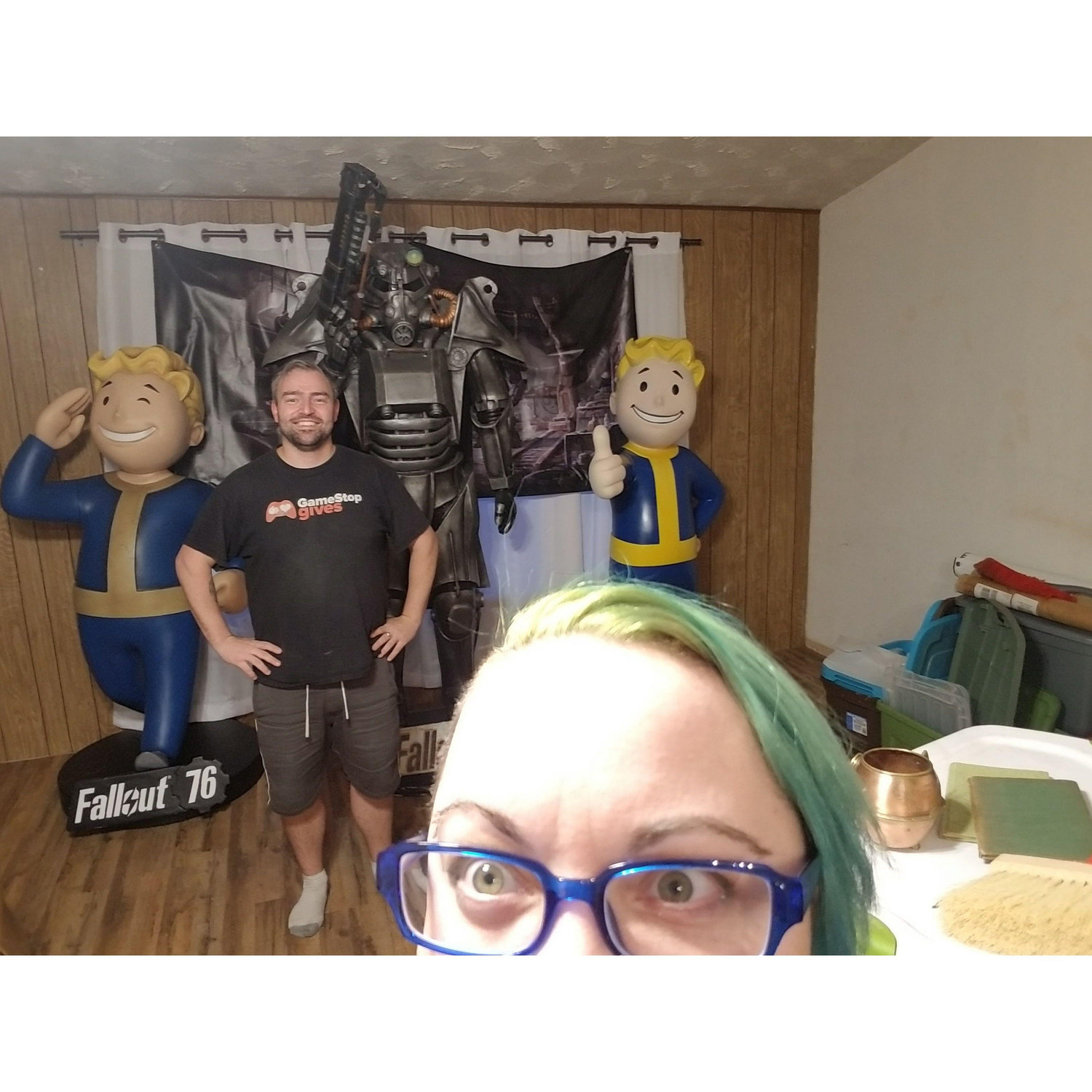 One of the first things we did after Cass arrived was to *finally* start setting up the Fallout Collection room.