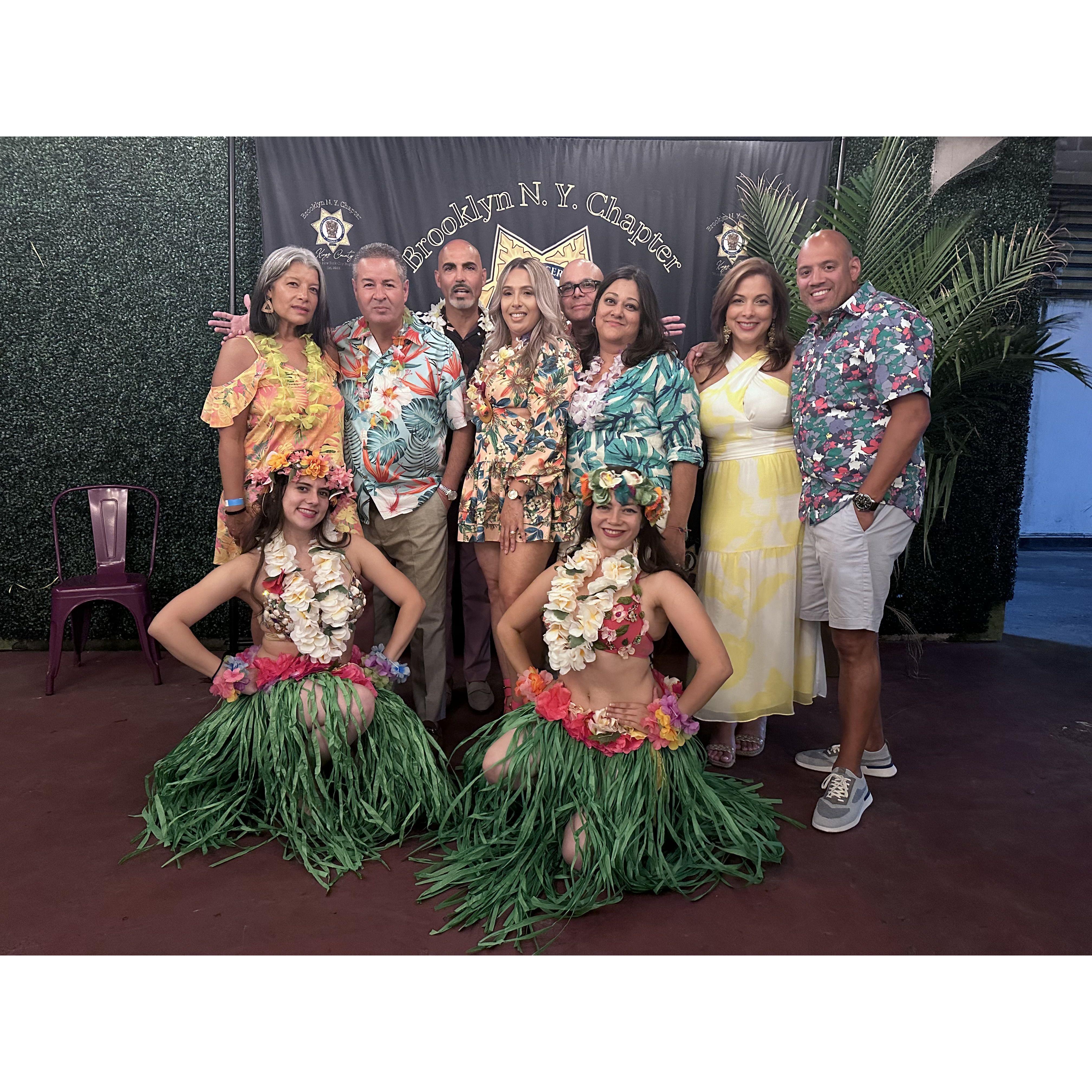 Hawaiian theme in full swing! Party mode ON.