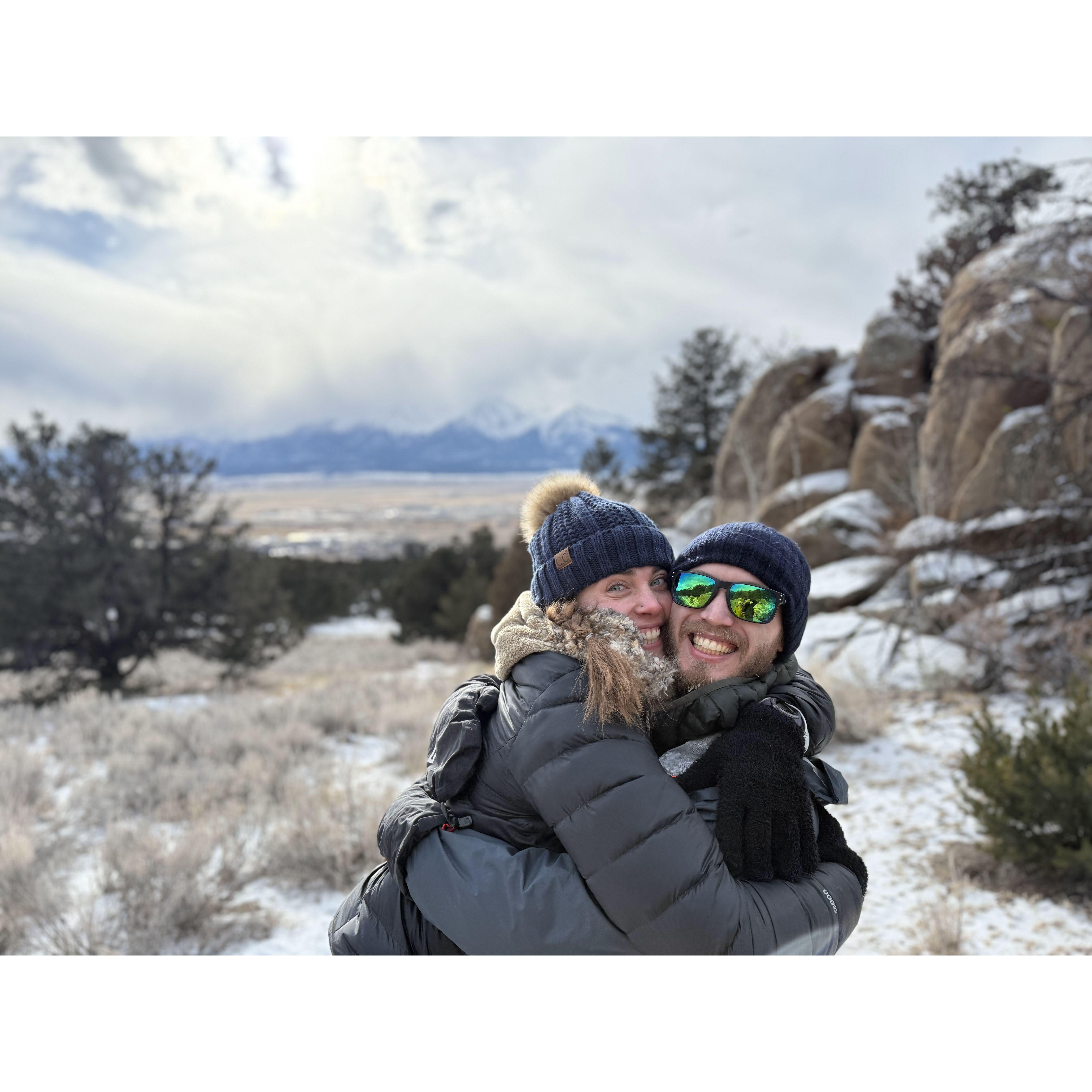 Jan 18: The coldest day of the year felt that much warmer with each other ❤️