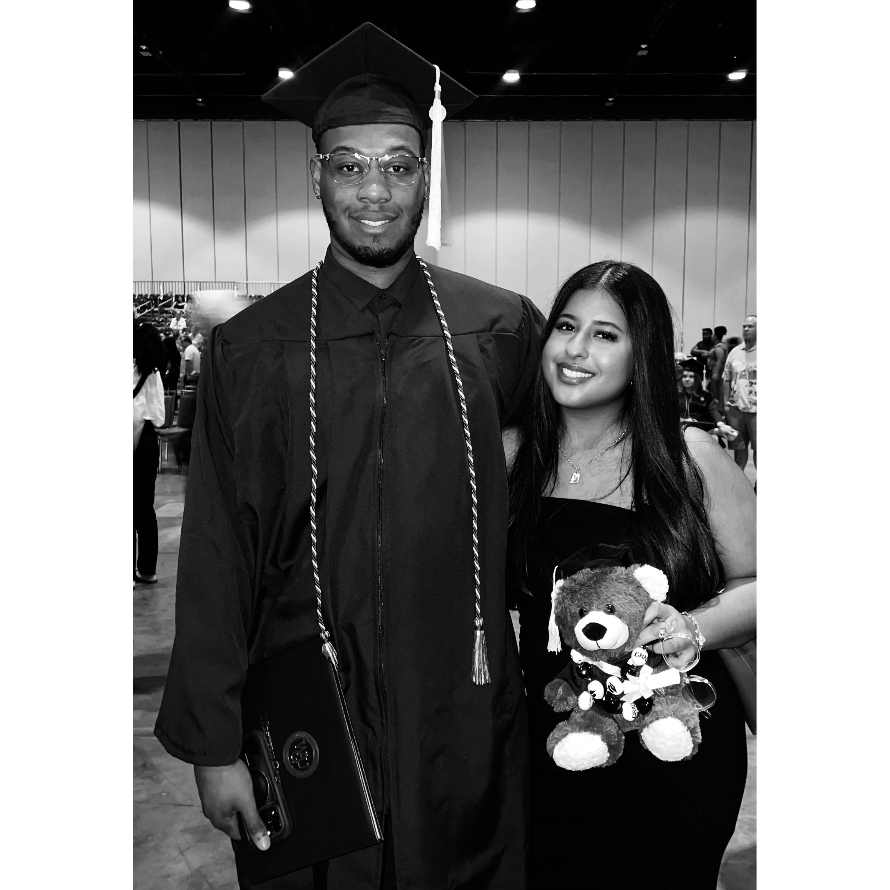 His graduation! Amir received his Degree in Cybersecurity in 2024!