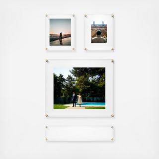 Mondrian 4-Piece Double Panel Wallscape Set