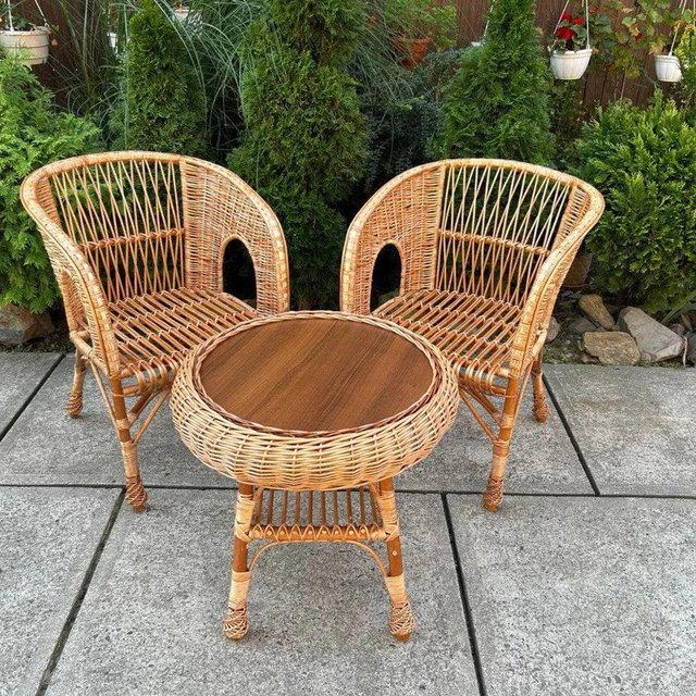 handmade garden wicker chair natural rustic chair boho furniture seat patio ecofriendly bar stool rattan accent chair patio furniture
