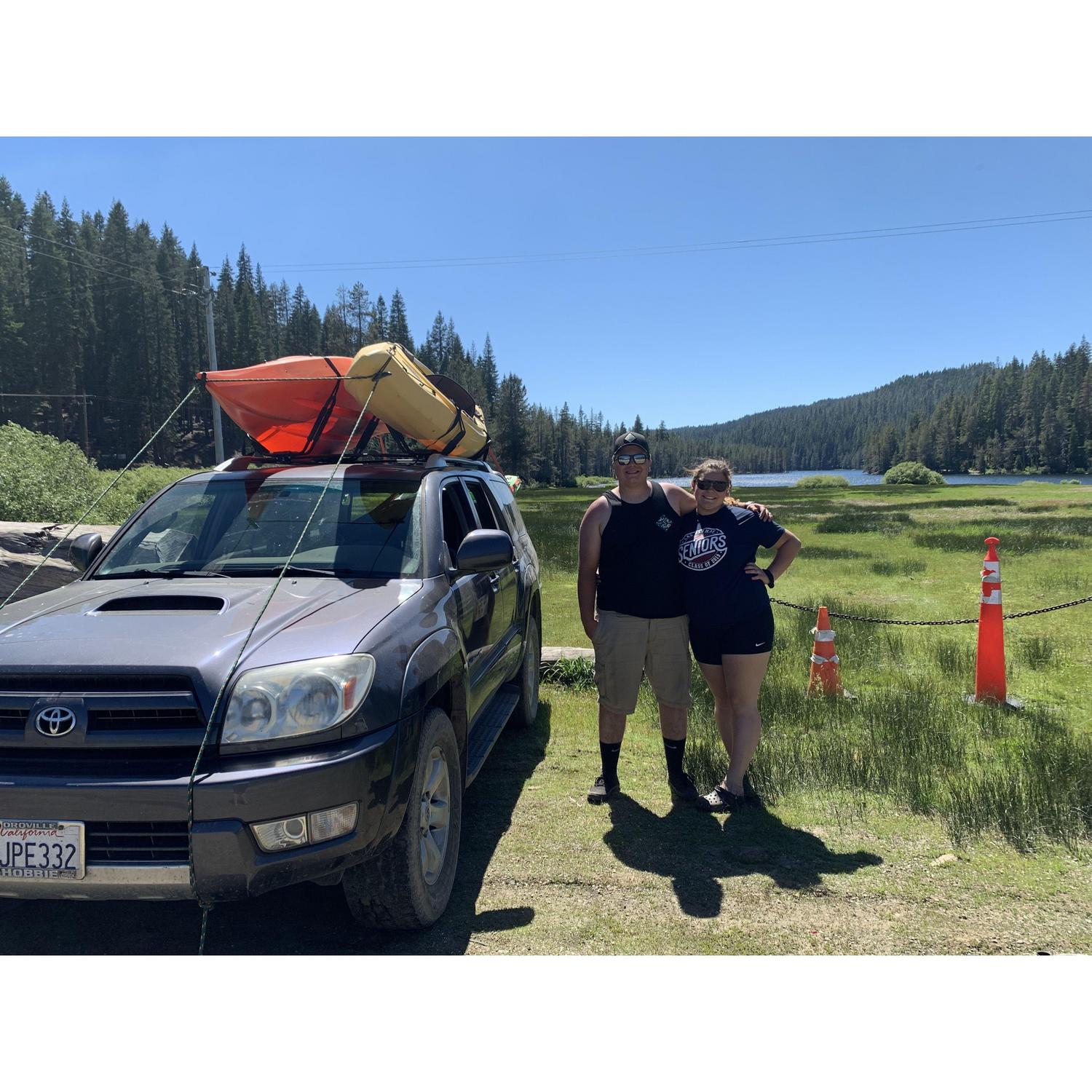 A fun day kayaking at Bucks Lake