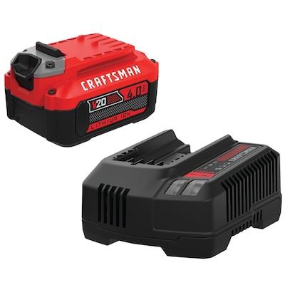 CRAFTSMAN V20 4 Amp-Hour; Lithium Power Tool Battery Kit (Charger Included)