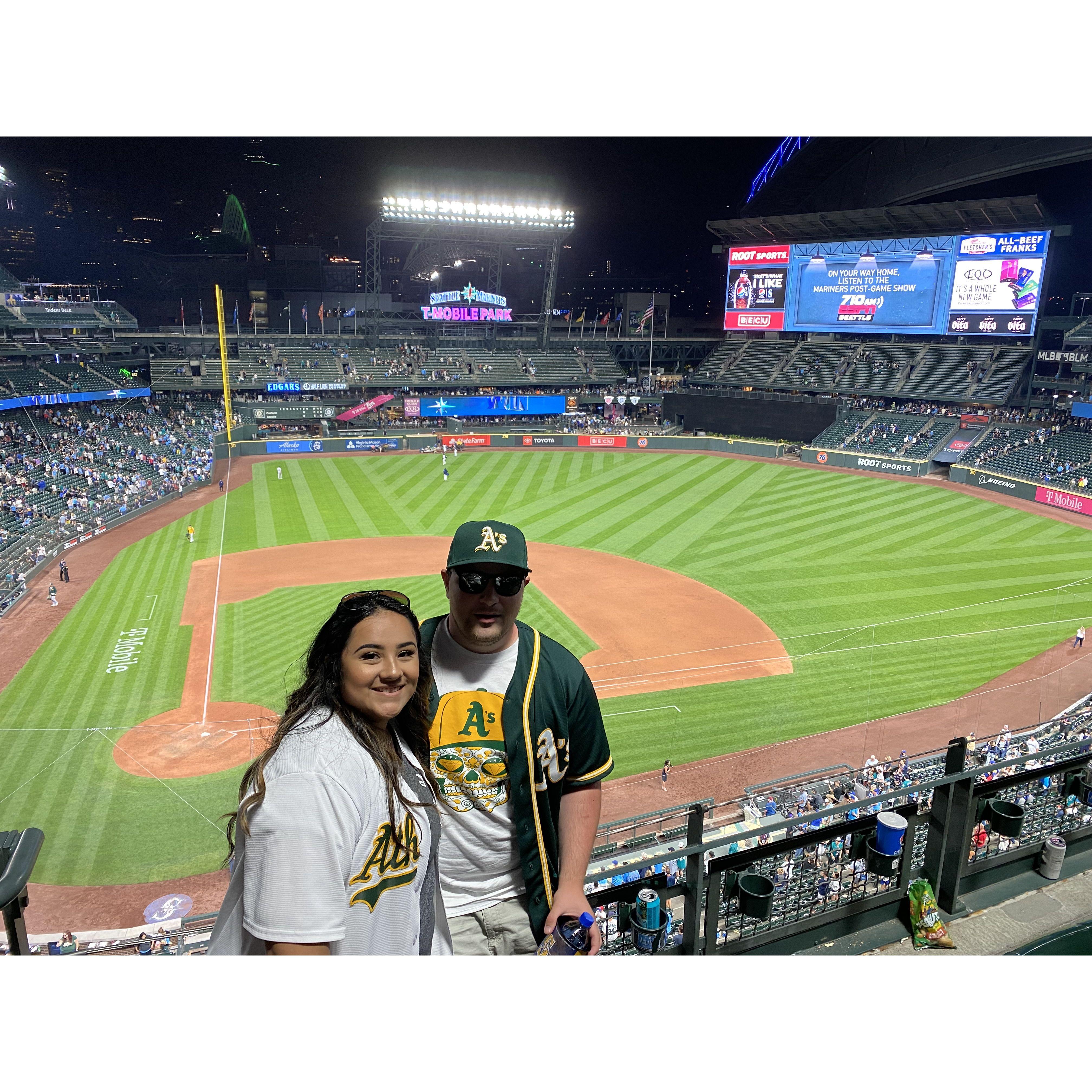 Our 1st Oakland A's game!