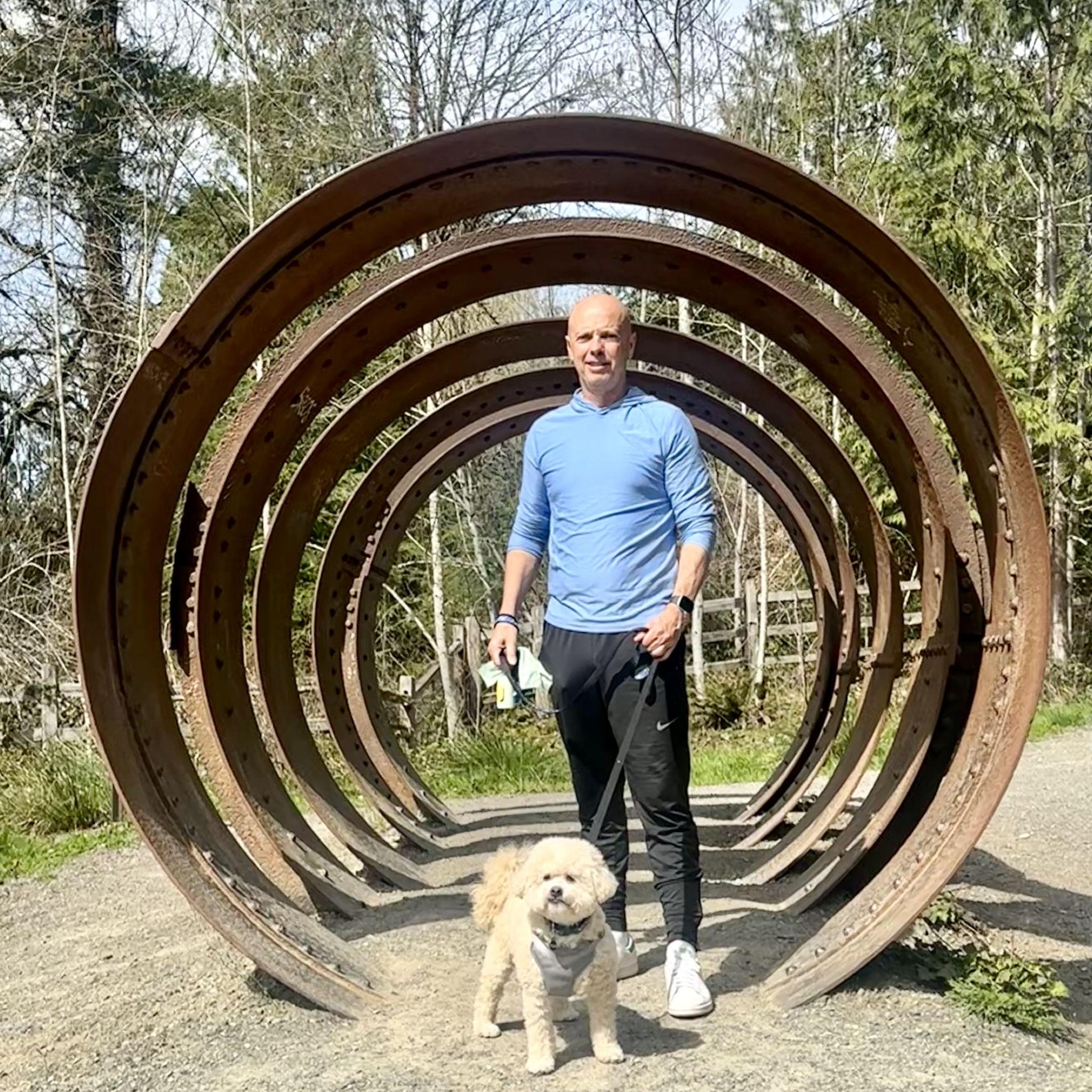 Rory and Oliver, our pup!