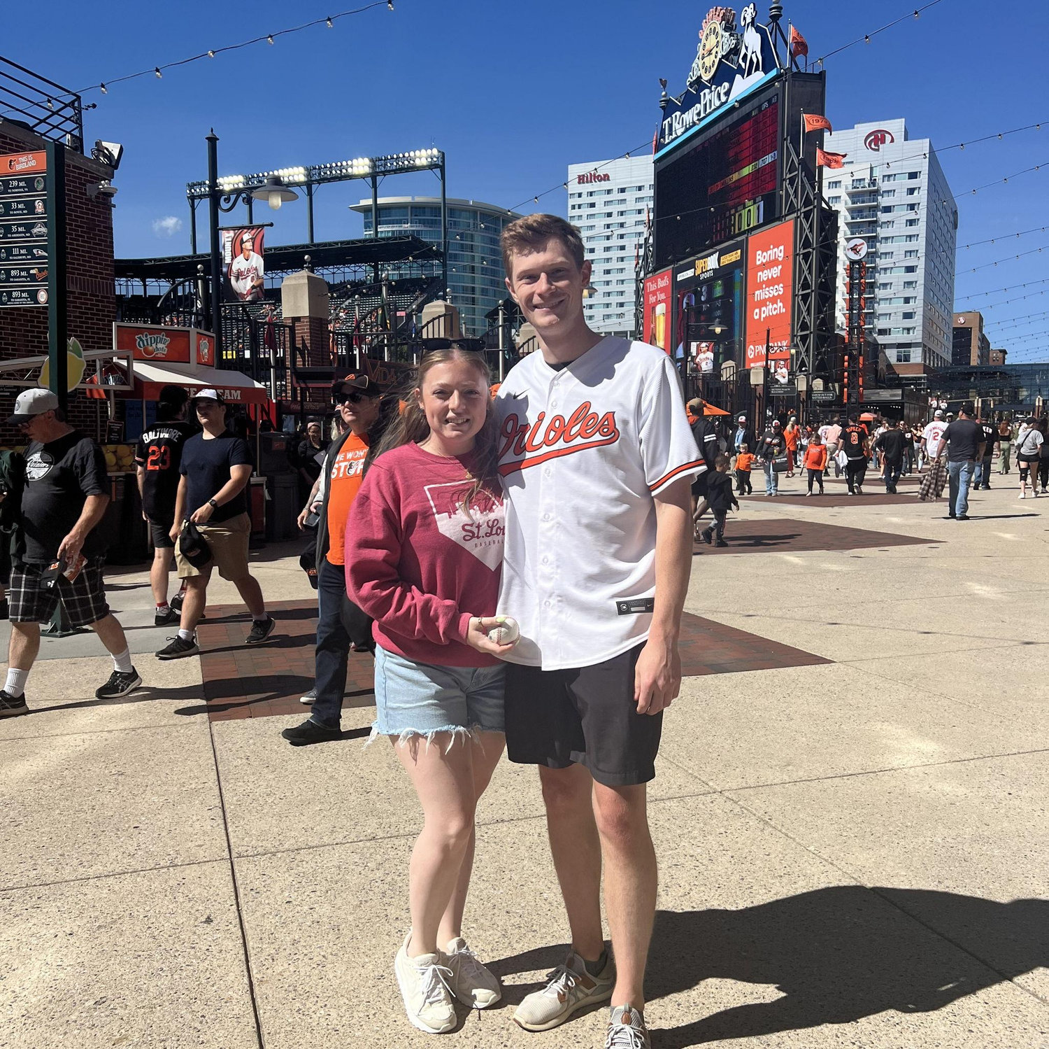 Remi's first trip to Camden Yards-and Jon even caught her a foul ball!