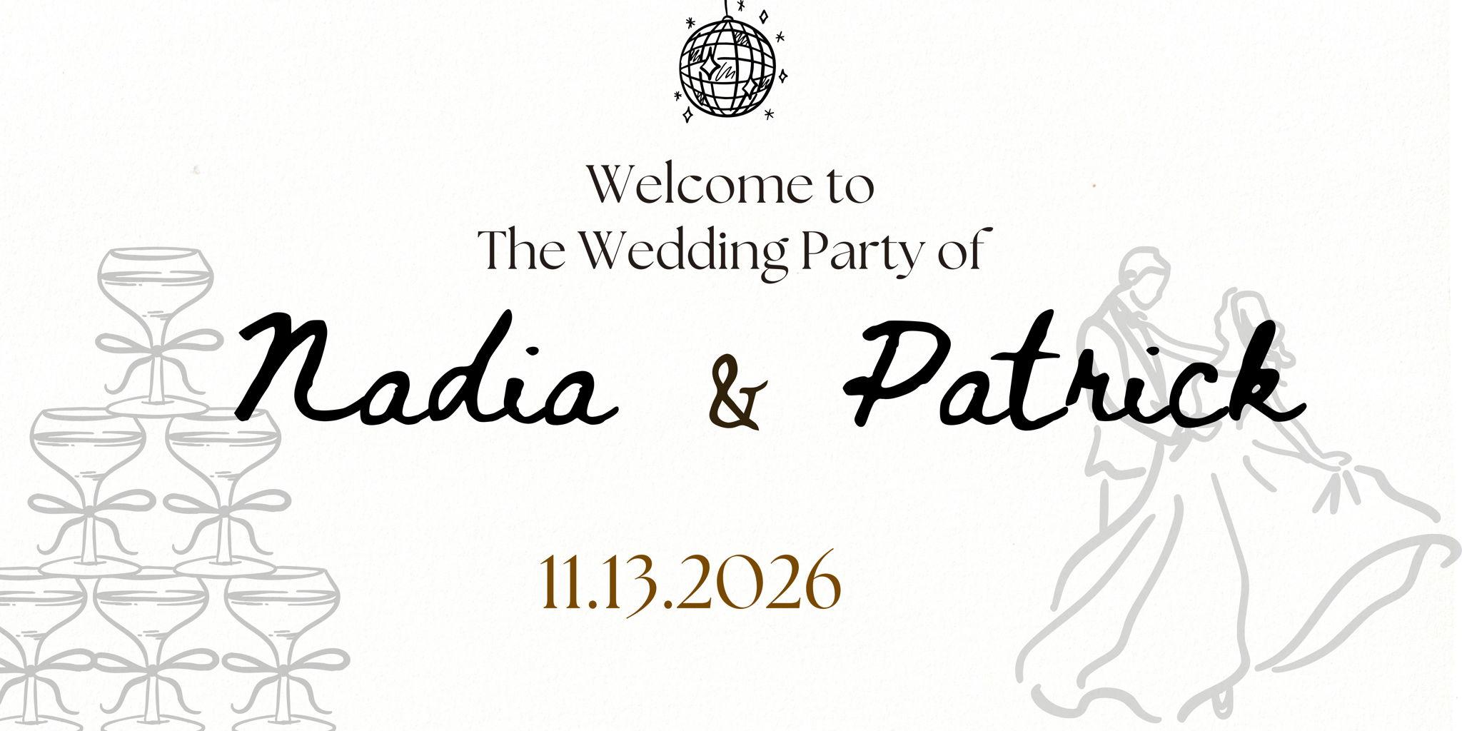 The Wedding Website of Nadia Fung and Patrick Ferreira