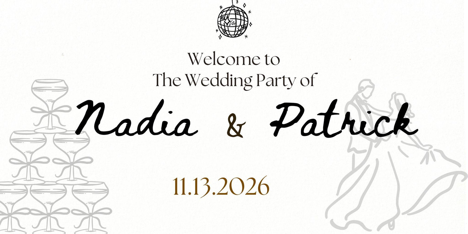 The Wedding Website of Nadia Fung and Patrick Ferreira