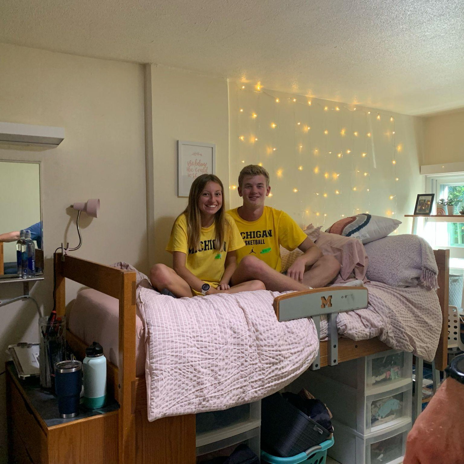 Jack told Addy "I love you" this night! Freshman move in!