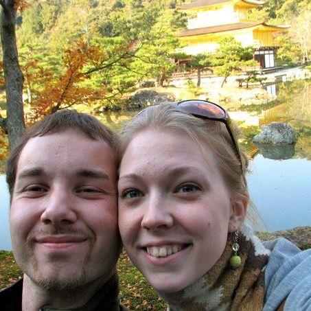Our first international trip together was in 2009 to Japan. This photo was taken in Kyoto.