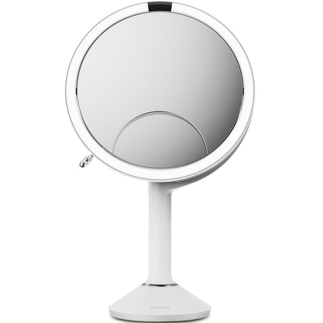 simplehuman Sensor Mirror Trio - Matte Black Steel (USB-C)