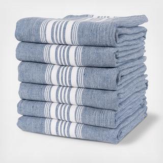 Strada Reversible Terry Kitchen Towel, Set of 6