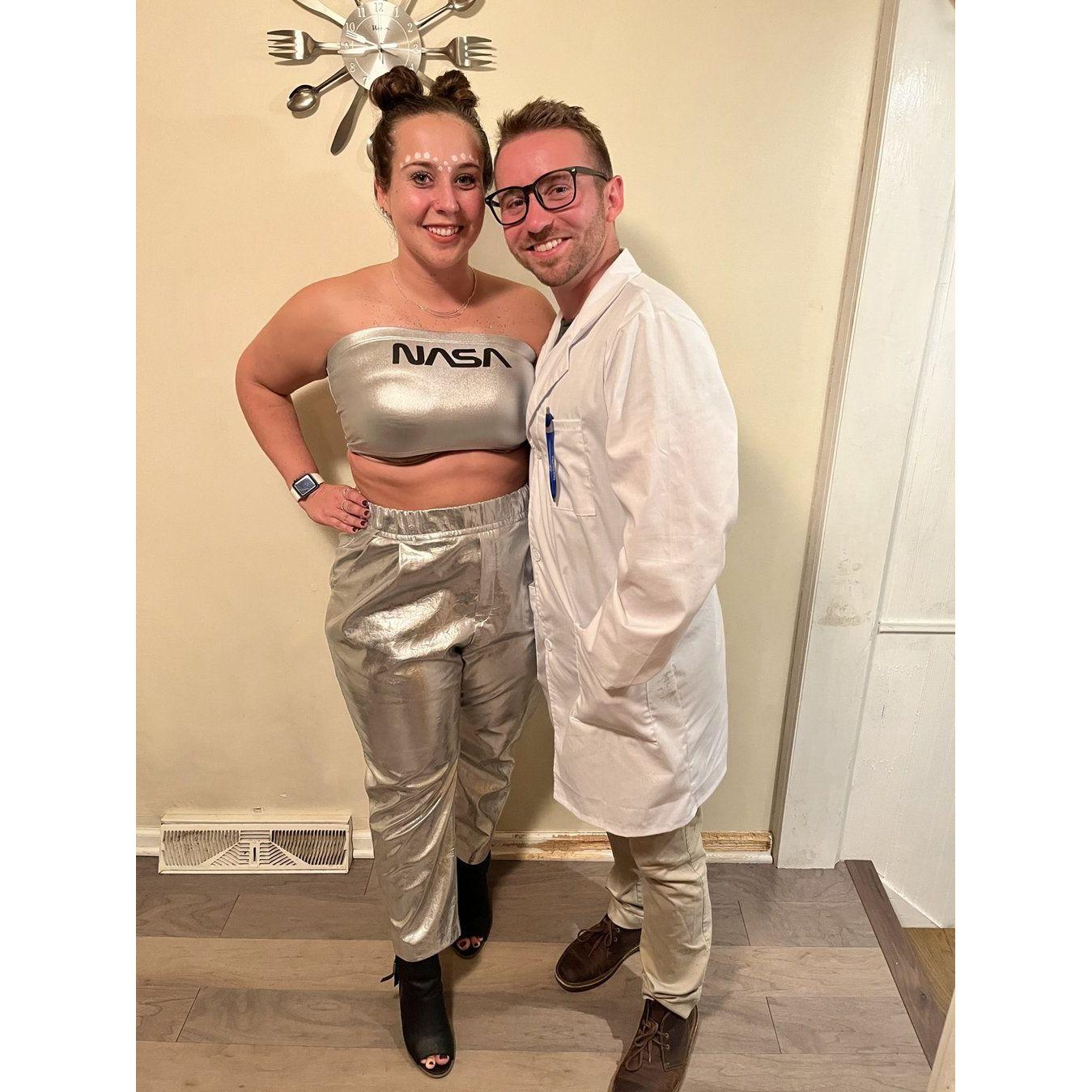 Neither of us are big fans of Halloween, so this is the one and only year we dressed up together.