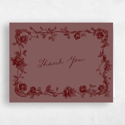 Acorn, Brown Wedding Thank You - Spina Landscape