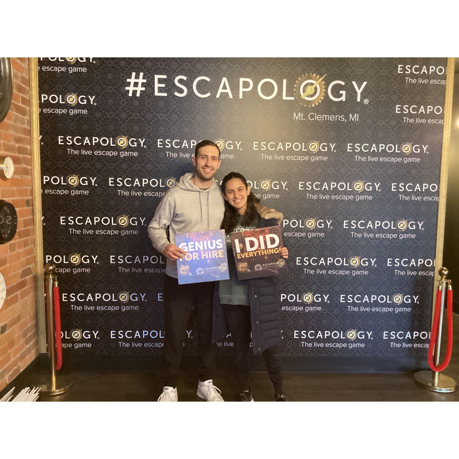 Two puzzlers at heart, Mark & Jen quickly discovered an obsession with escape rooms!