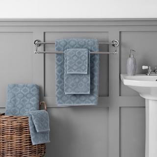 Athena Sculpted Scroll 6-Piece Bath Towel Set