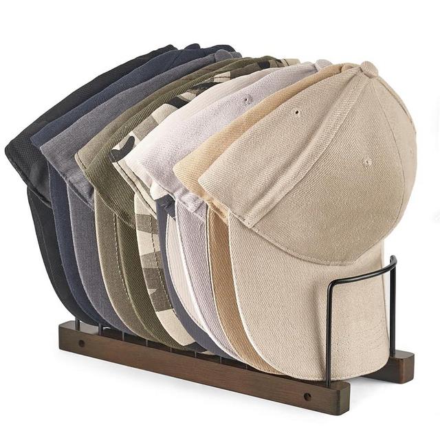 Dahey Hat Organizer for Baseball Caps, 1 Pack Hat Stand Storage for 10 Baseball Caps Tabletop Hat Rack Holder Display Baseball Cap for Desk Closet Shelf Dresser Bedroom
