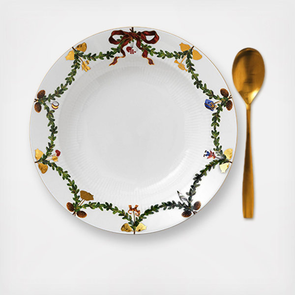 Royal Copenhagen Star Fluted Christmas Soup Bowl - Thumbnail 2