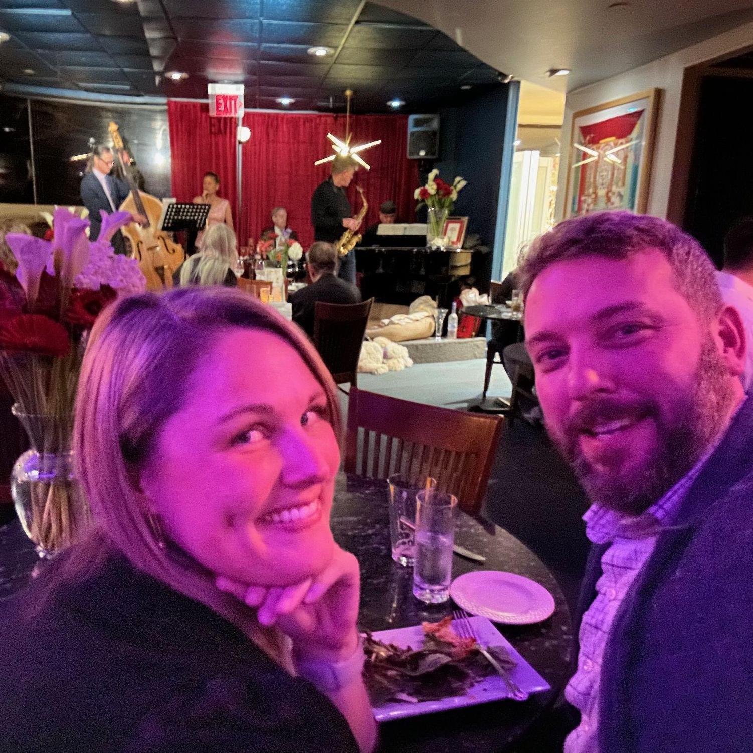 Our first Valentine's dinner.