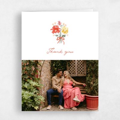 Burnt Orange Wedding Thank You - Flor Photo