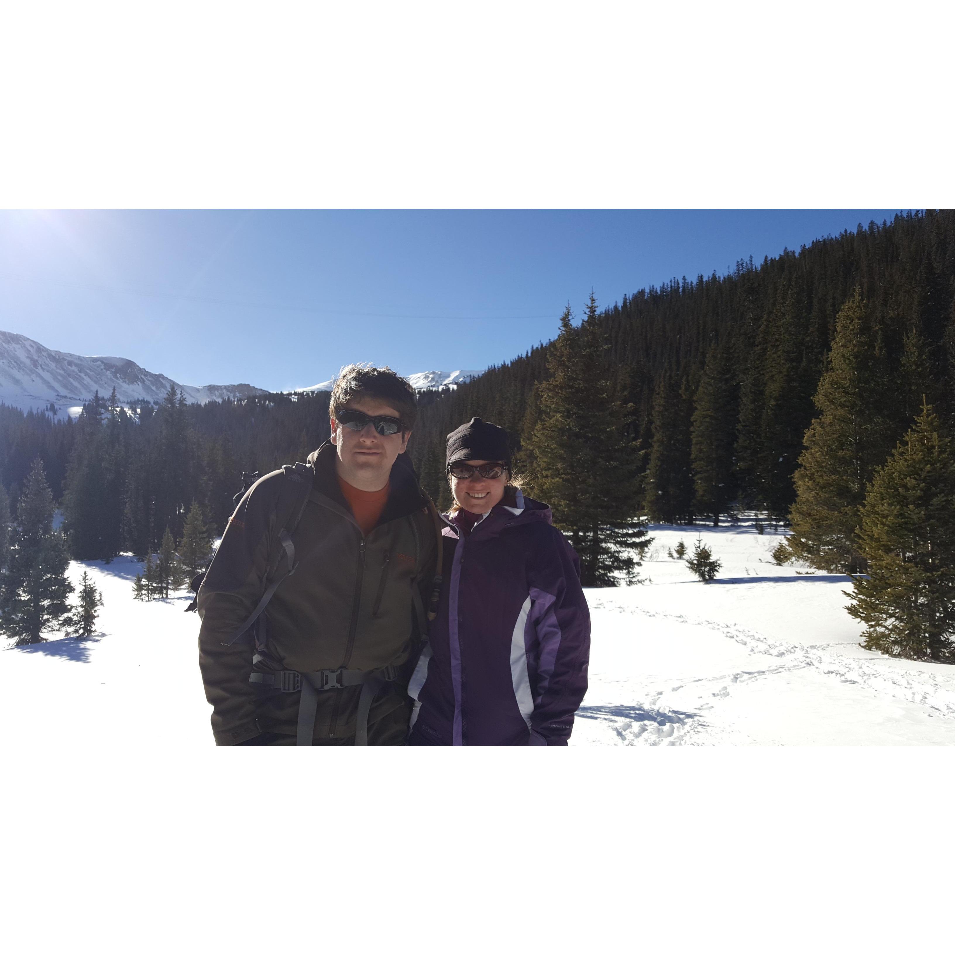 Snow Shoeing at Tennesse Pass in Colorado, 2016