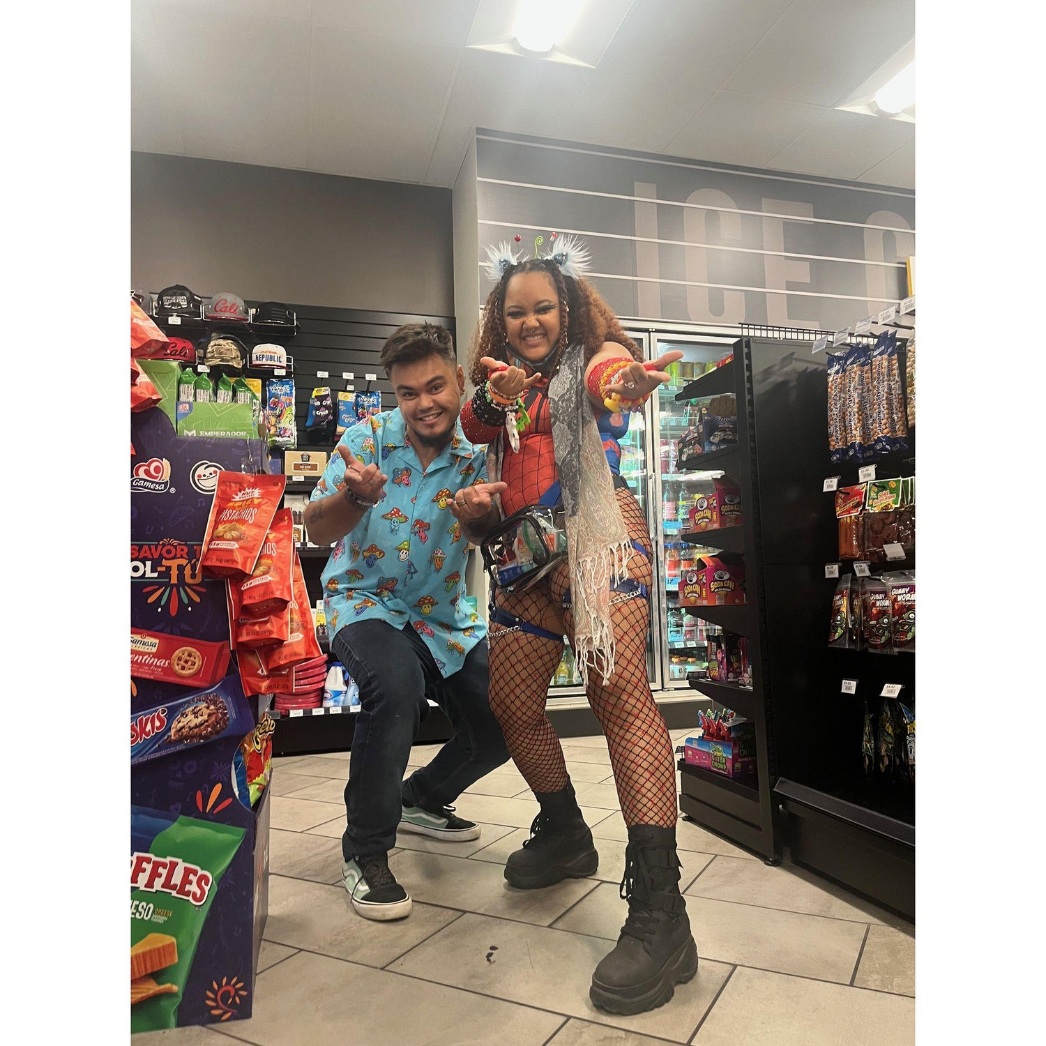 There is never a dull moment where we aren't goofing around with each other
