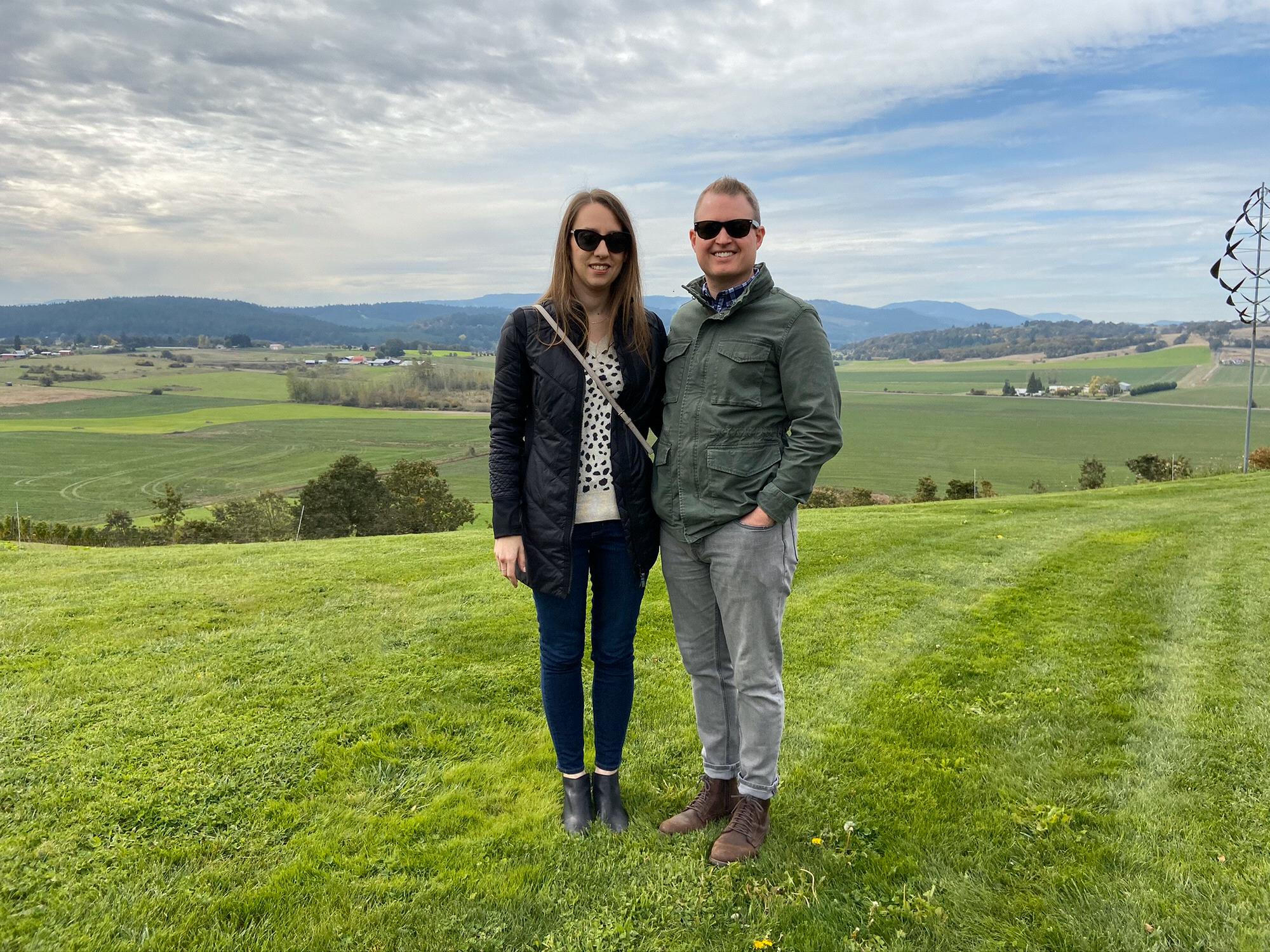 Visiting wine country in Amy’s home area of OR.