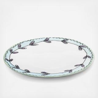 Midnight Flowers Blossom Bread Plate by Marni, Set of 2