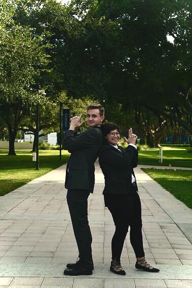 The first picture we ever took together, debate partners-in-crime.