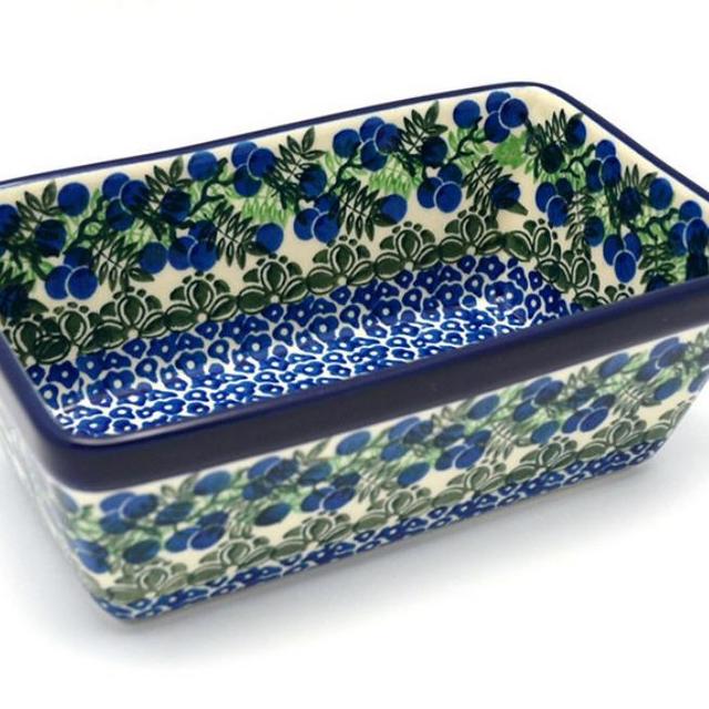 Polish Pottery Baker - Loaf Dish - Huckleberry