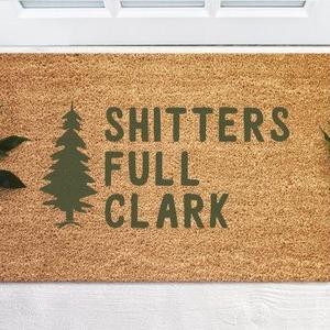 Christmas Vacation Funny Door Mat Welcome Mat Doormat Shitters Full Coconut Fiber Coir Mat Outdoor Door mat Cute Doormat