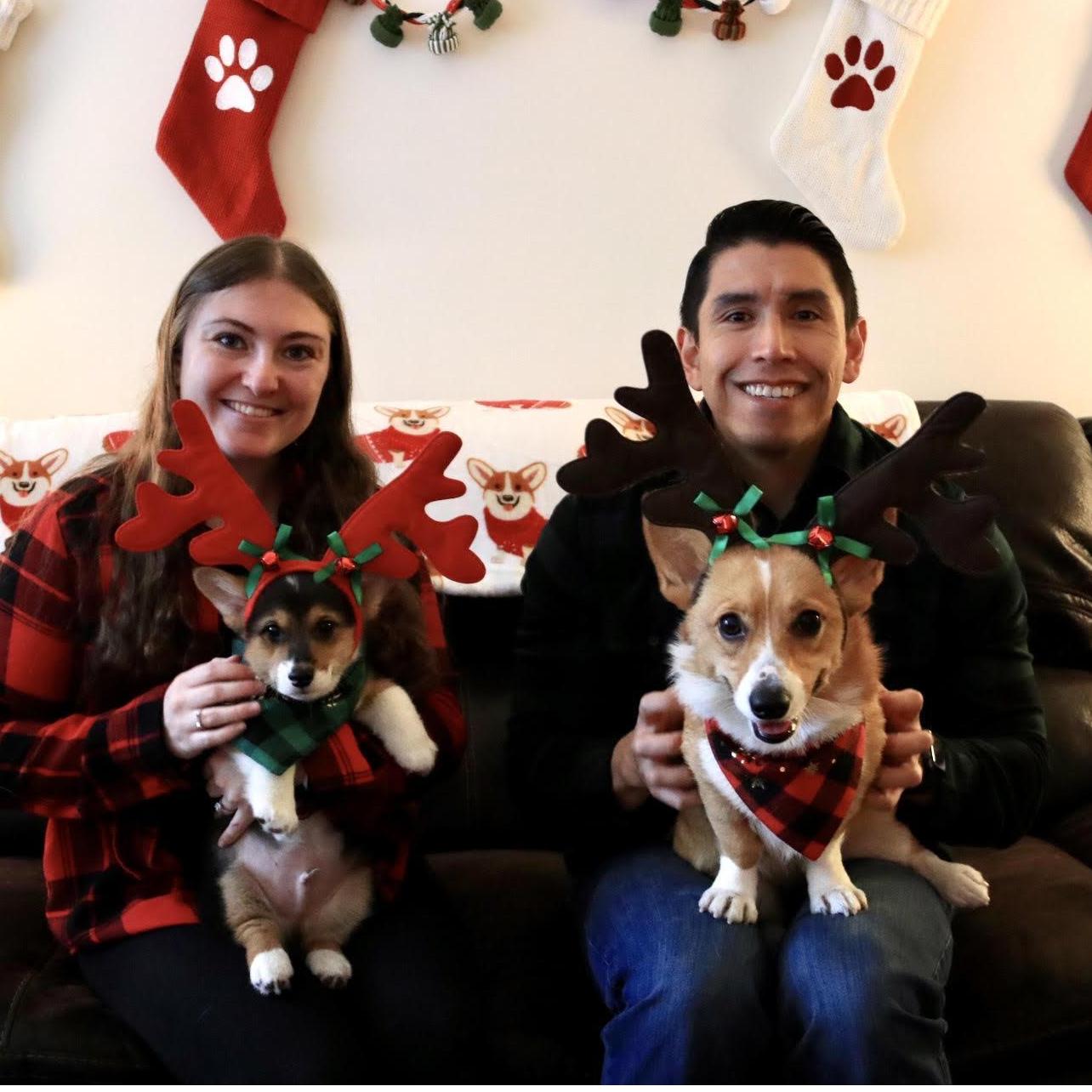 Yoshi's first Christmas and another embarrassing Christmas picture!