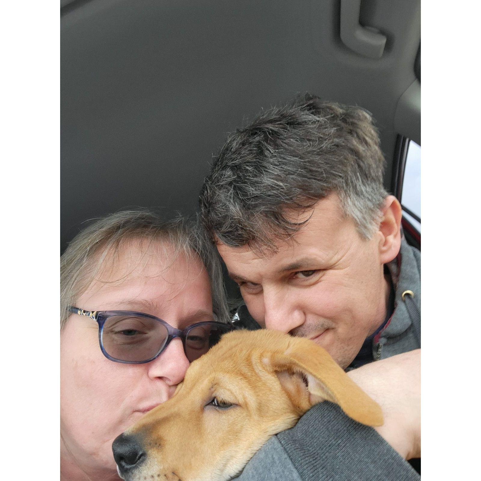 My birthday gift after my dog died. Our first baby together