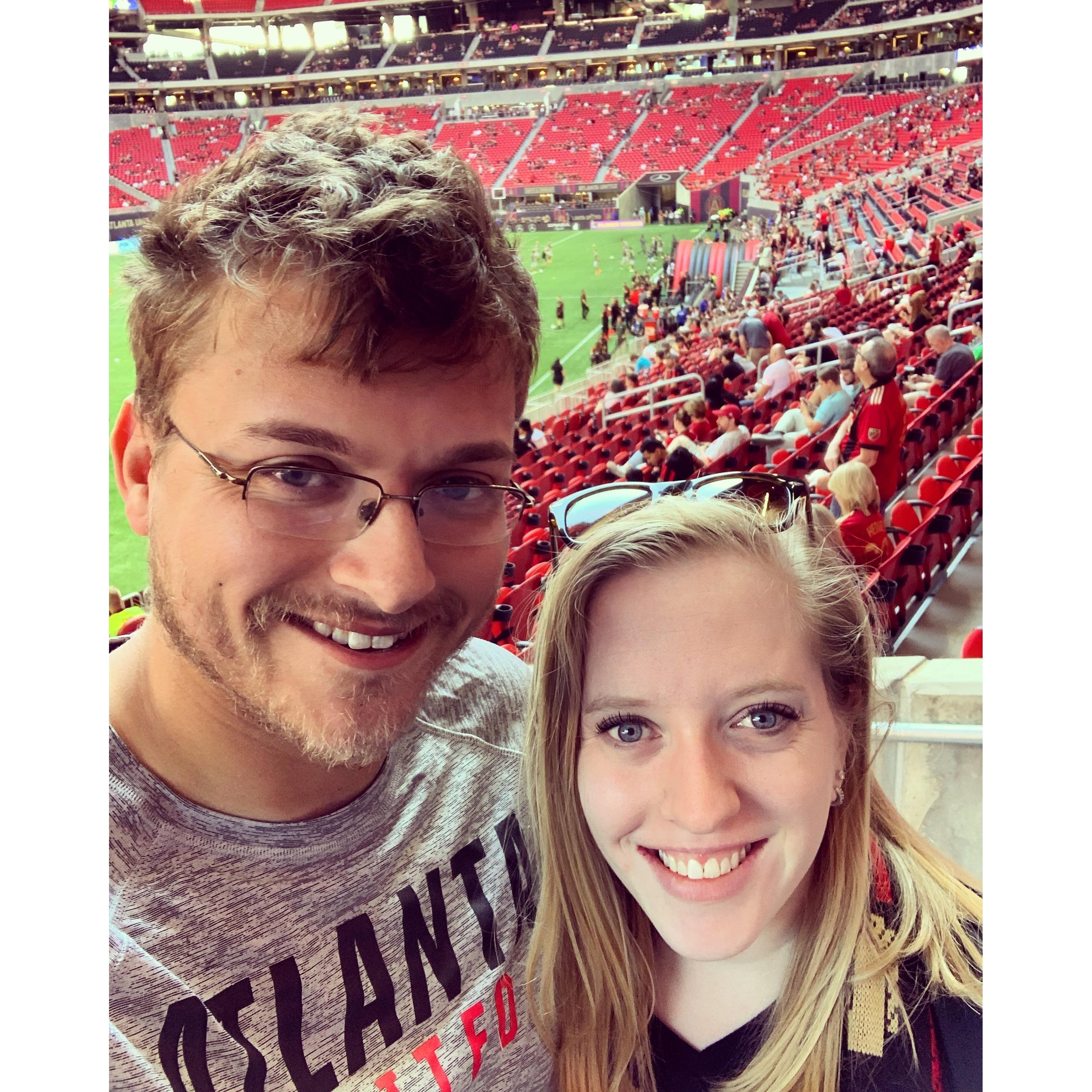 Zach and I at one of the many Atlanta United games we have attended!