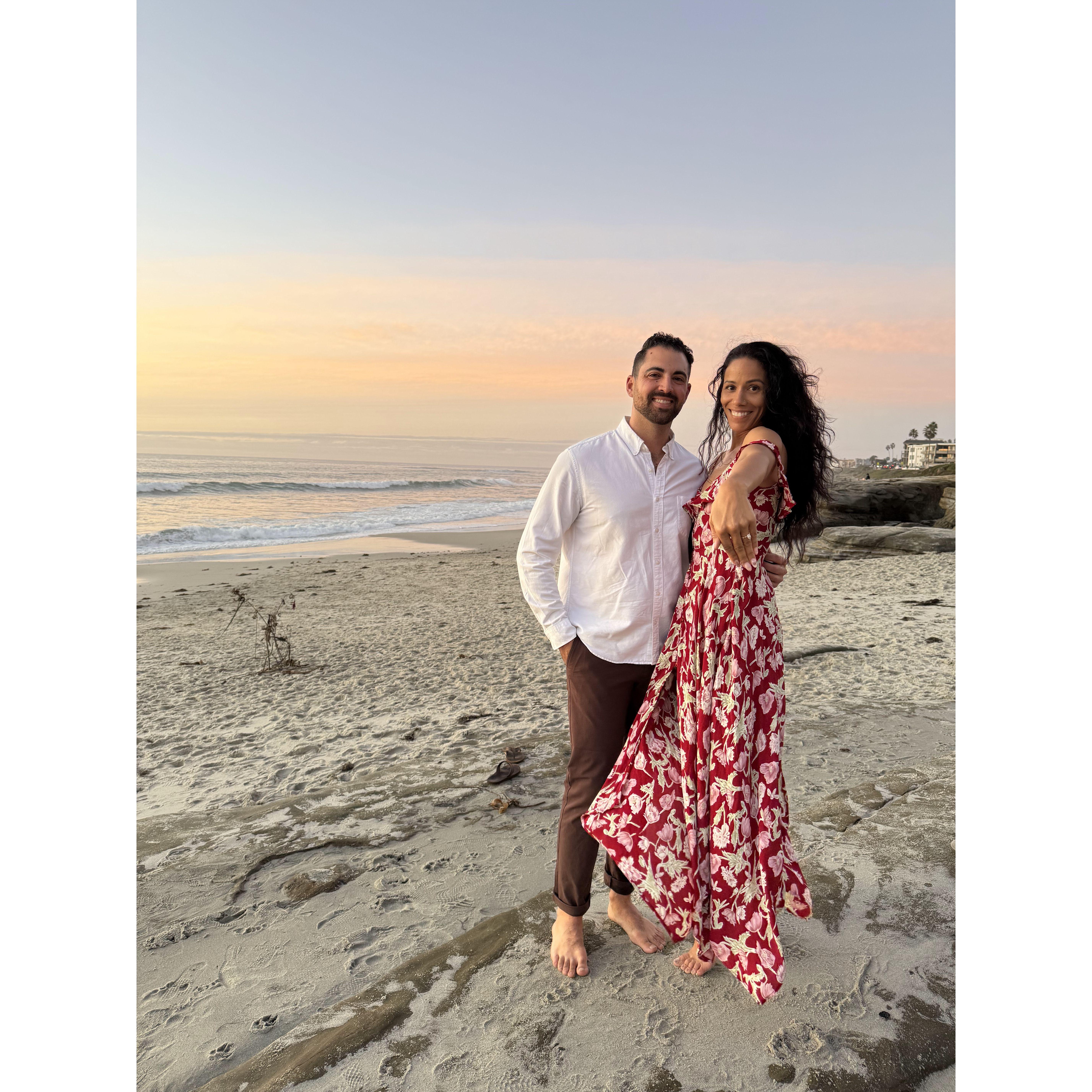 Right after I proposed!