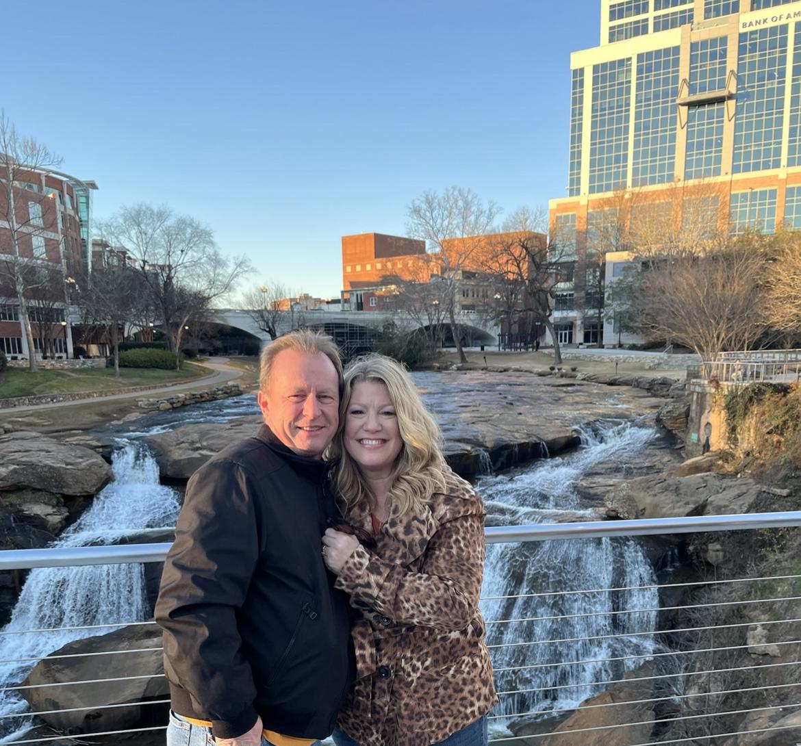 Falls Park on the Reedy, Greenville, SC, January 29, 2022