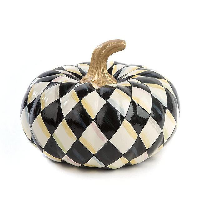 MacKenzie-Childs Courtly Harlequin Squashed Pumpkin - Small