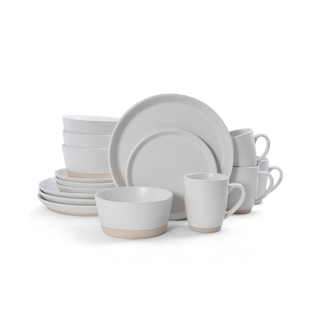 Pfaltzgraff hudson beige 16 pc dinnerware set, service for 4