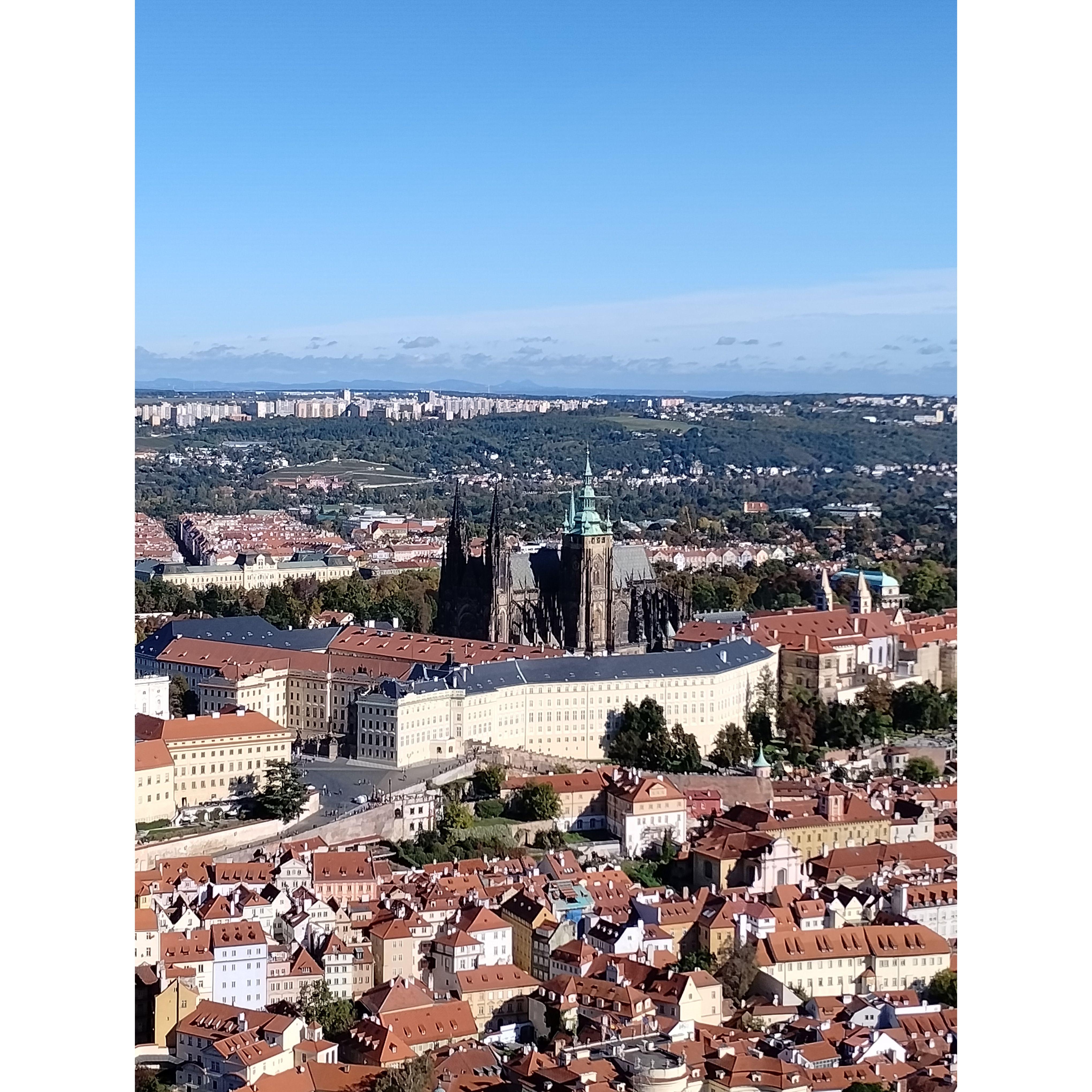 10/9 started with this view on Prague's Eiffel Tower