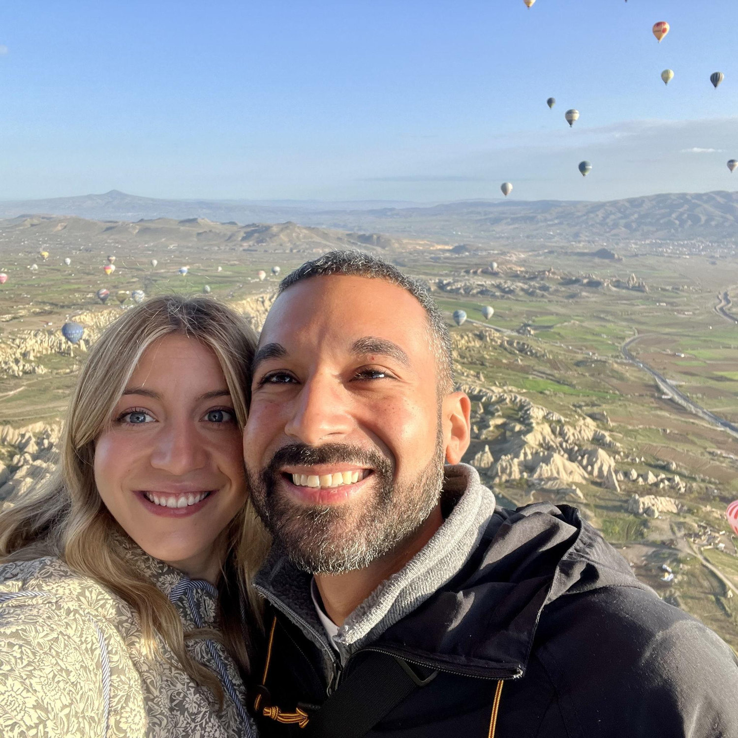 Hot air balloon ride over Love Valley.