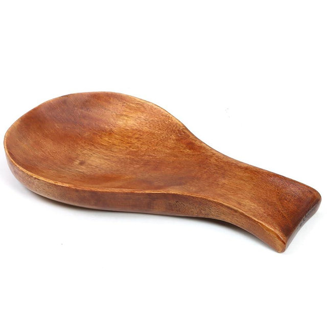 Wooden Spoon Rest Spoon Rest for Stove Top Kitchen Counter Modern Rustic Smooth Spoon Rest as a Dining Table Decor for Spatula Spoon Tong Brush
