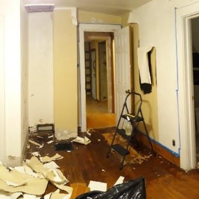 the master bedroom: in progress