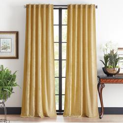 Martha Stewart Wave Embossed Curtain Panel, Set of 2