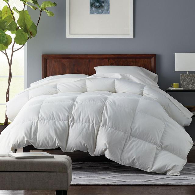 White Alberta™ Euro Down Comforter (medium weight; queen)
