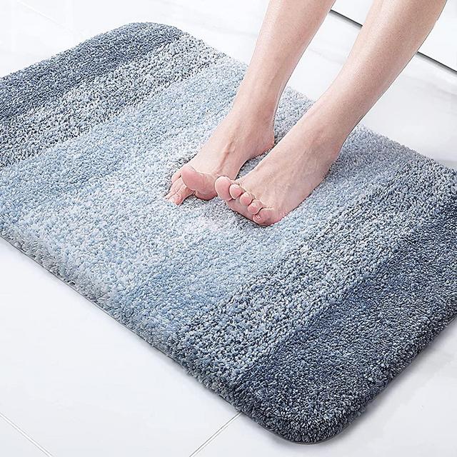 Non Slip Diatomaceous Earth Stone Bath Mat (23.5x15, Gray) – Modern Rugs  and Decor