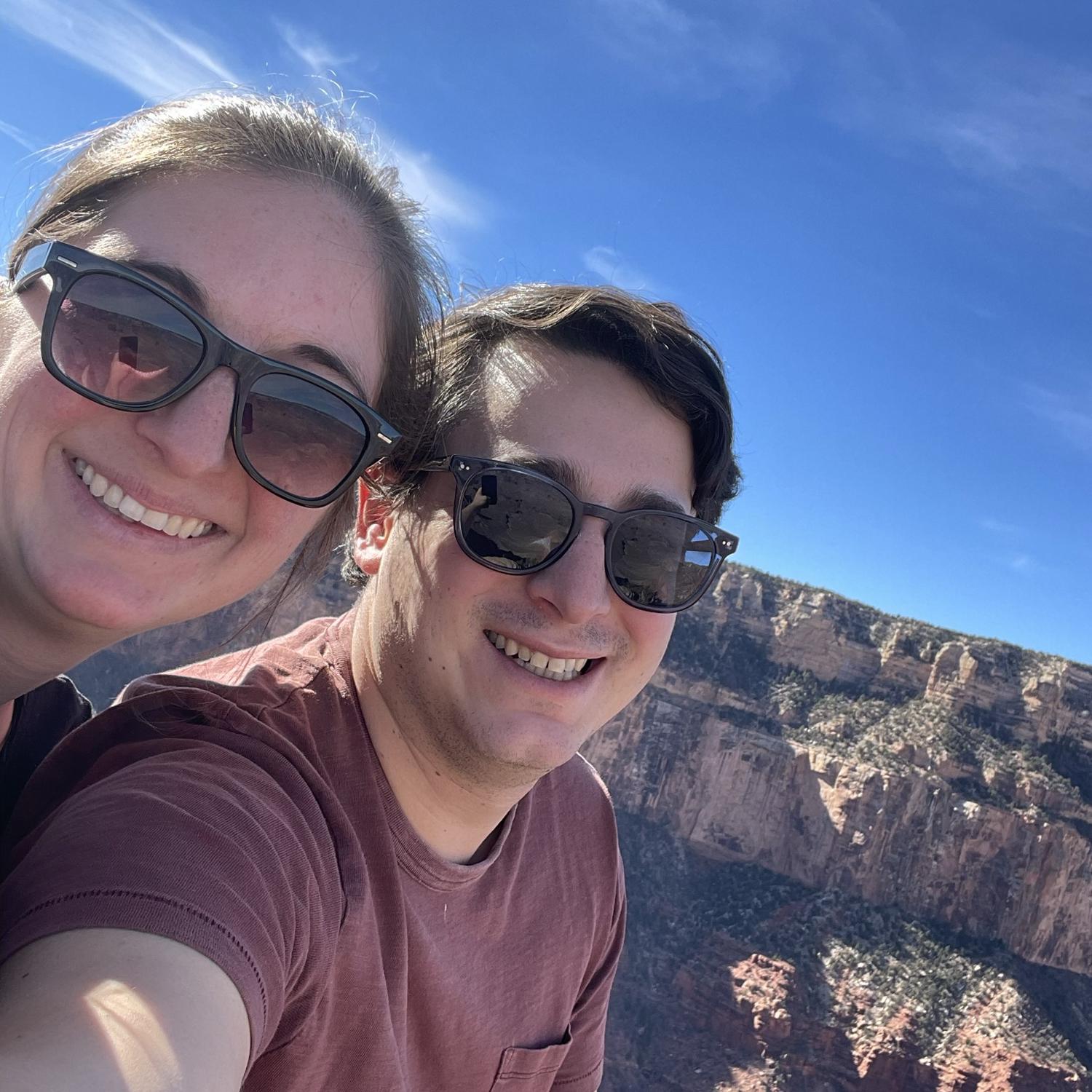 Again, Izzi is not fond of hiking, but she enjoyed trekking into the Grand Canyon with Sam.