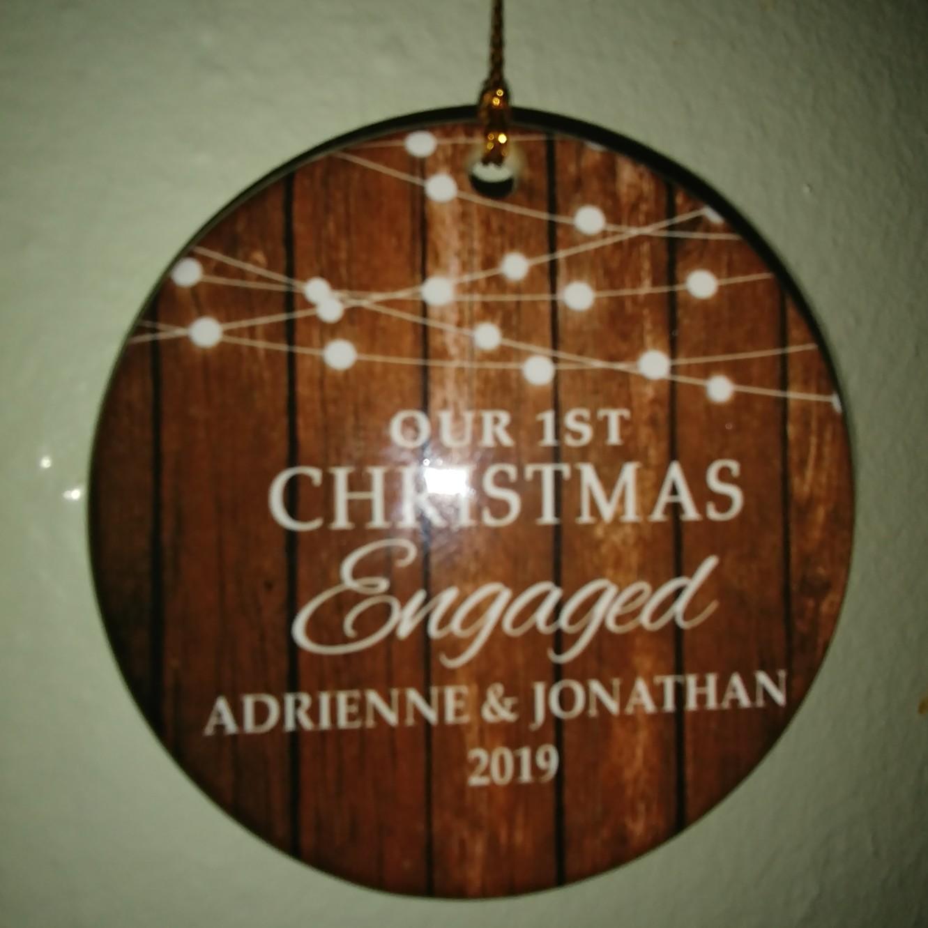 One of my holiday gift to Jonathan; on the flip side it quotes F. Scott Fitzgerald, "They slipped briskly into an intimacy from which they never recovered."