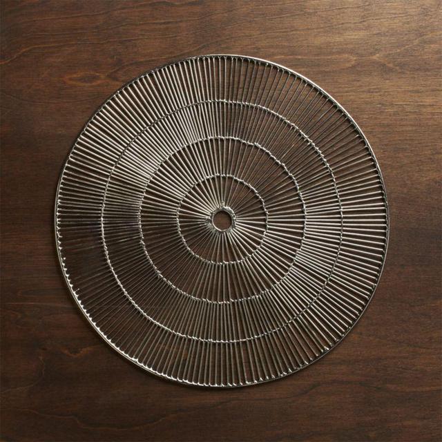 Round Silver Placemat