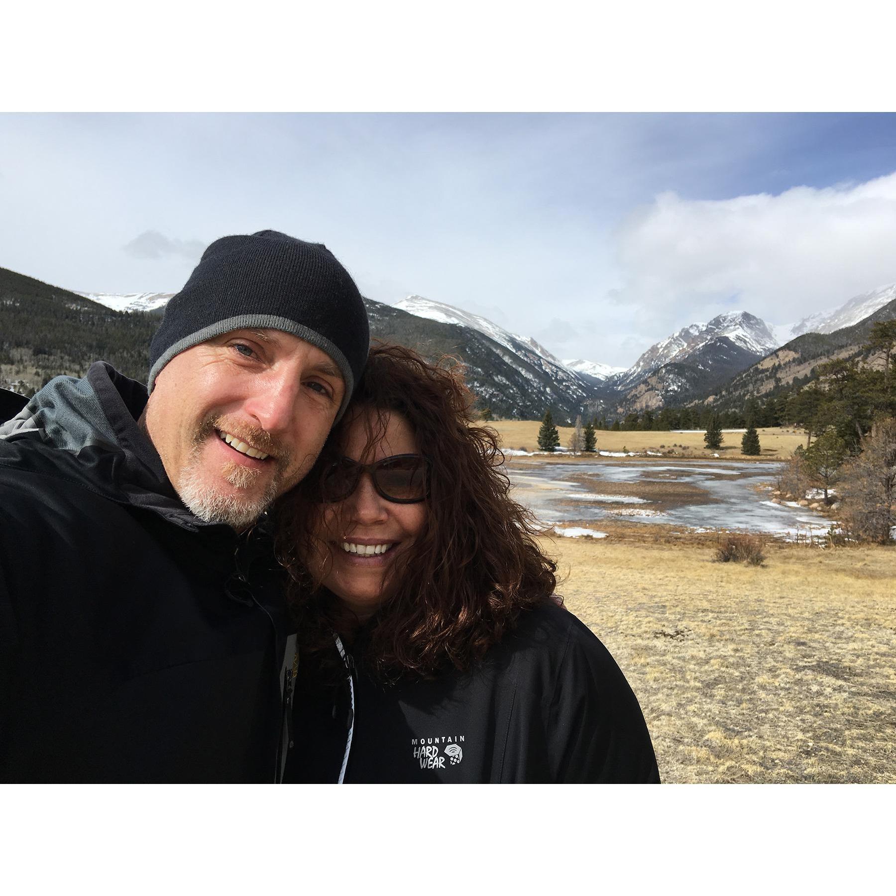 Touring the Rocky Mountain National Park during our trip to the Stanley Hotel in Estes Park, CO in 2016. We saw no ghosts but he trip was amazing. Very cool place and beautiful.